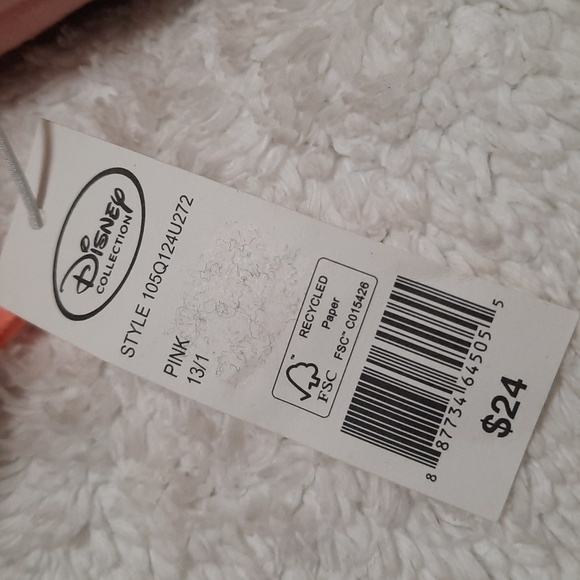 Disney Minnie Mouse Pink and Red Kids Slippers - Picture 6 of 6